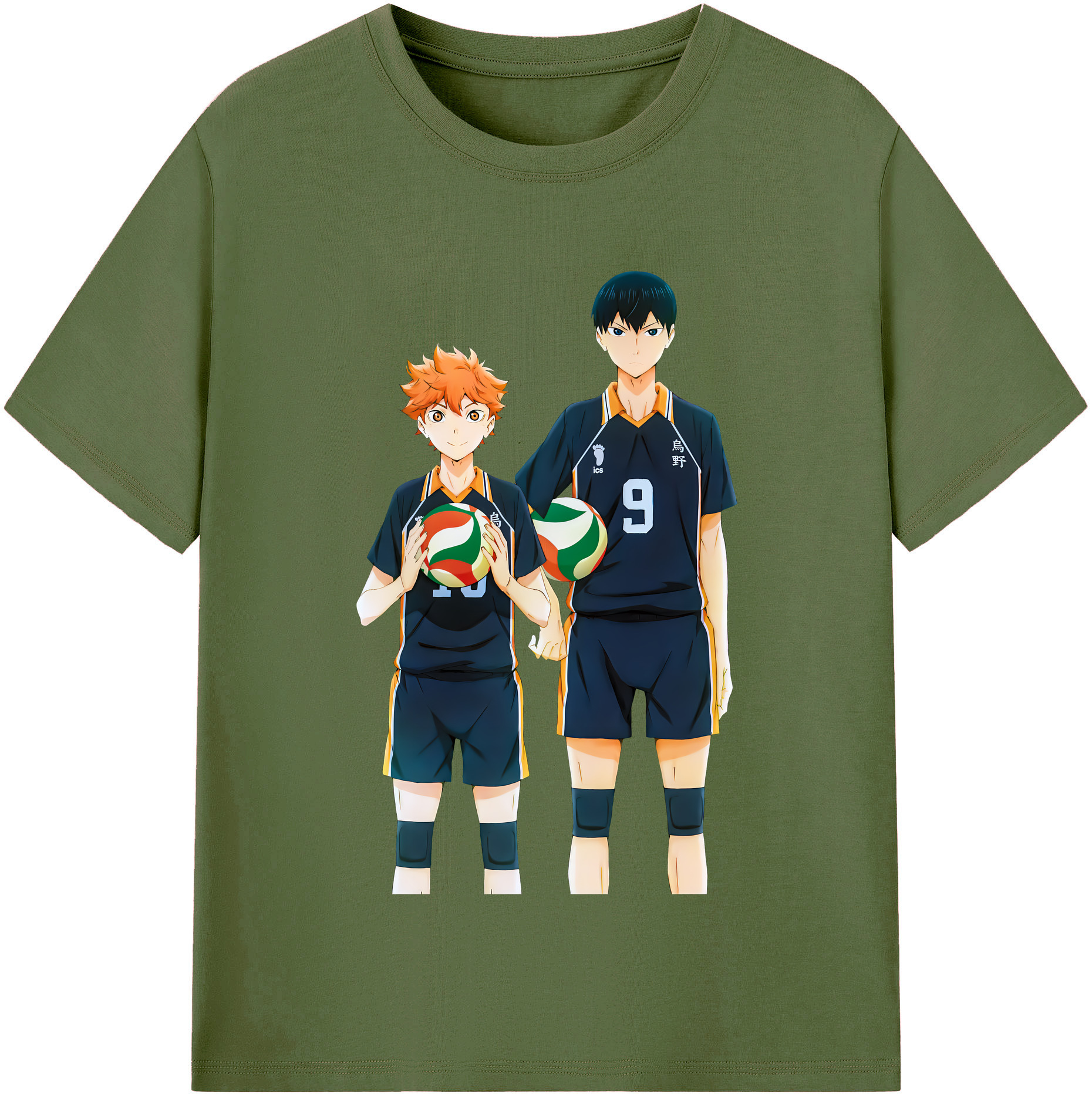 （画像用） ハイキュー!! Haikyu!! 綿100％半袖Tシャツ（フロントプリント）